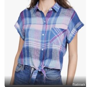 Rails Ladies Size XSmall Shortsleeve Button down Top